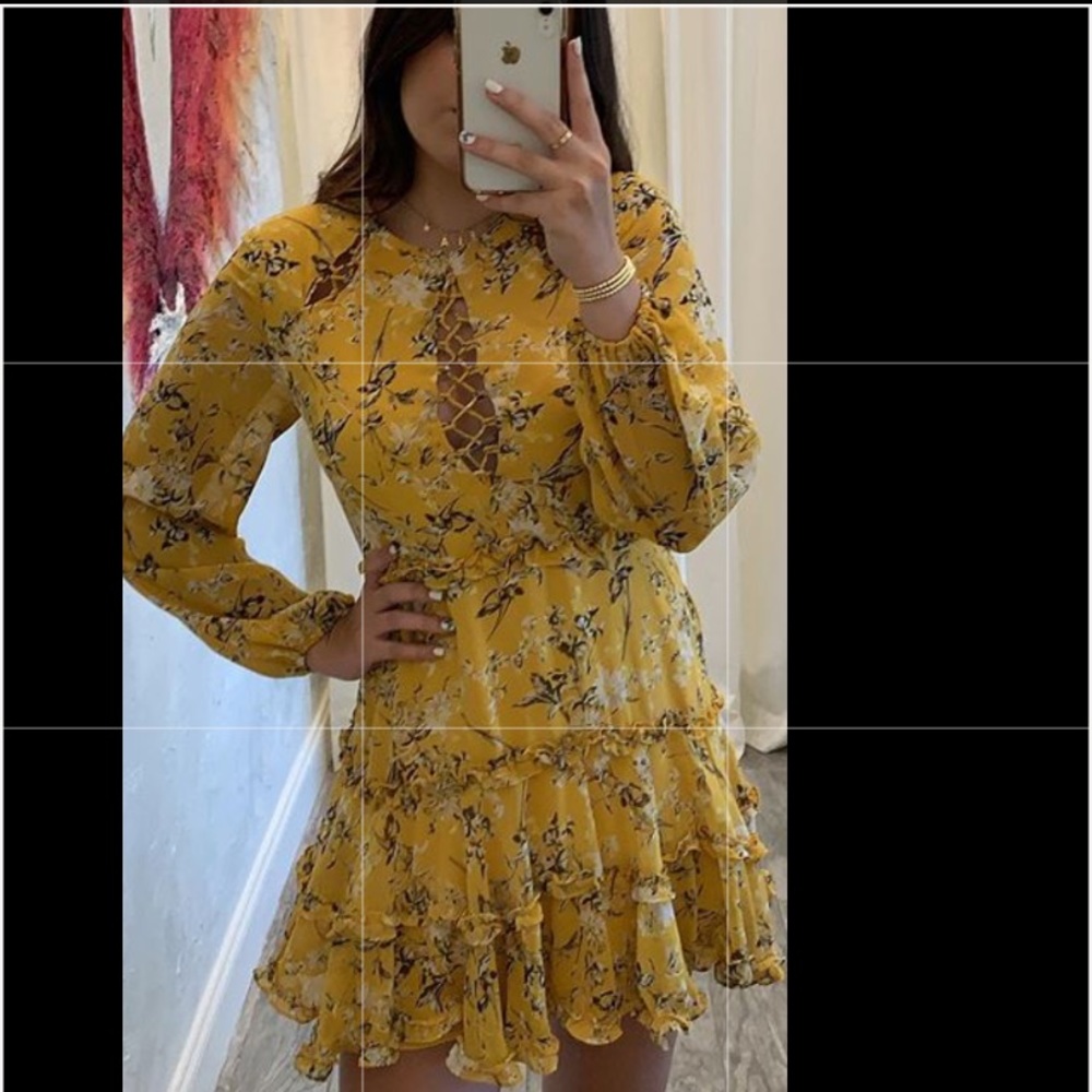BARDOT YELLOW DRESS